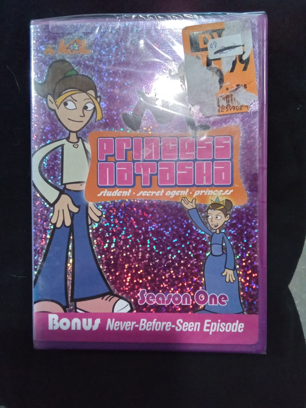 Sealed! Cartoon Network Princess Natasha Season One Purple Sparkle DVD